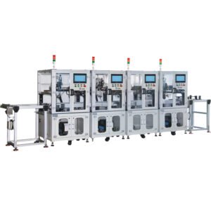FL-917A Heatsink and Semiconductor Assembly Machine – Automated power electronics assembly with precision screw fastening.