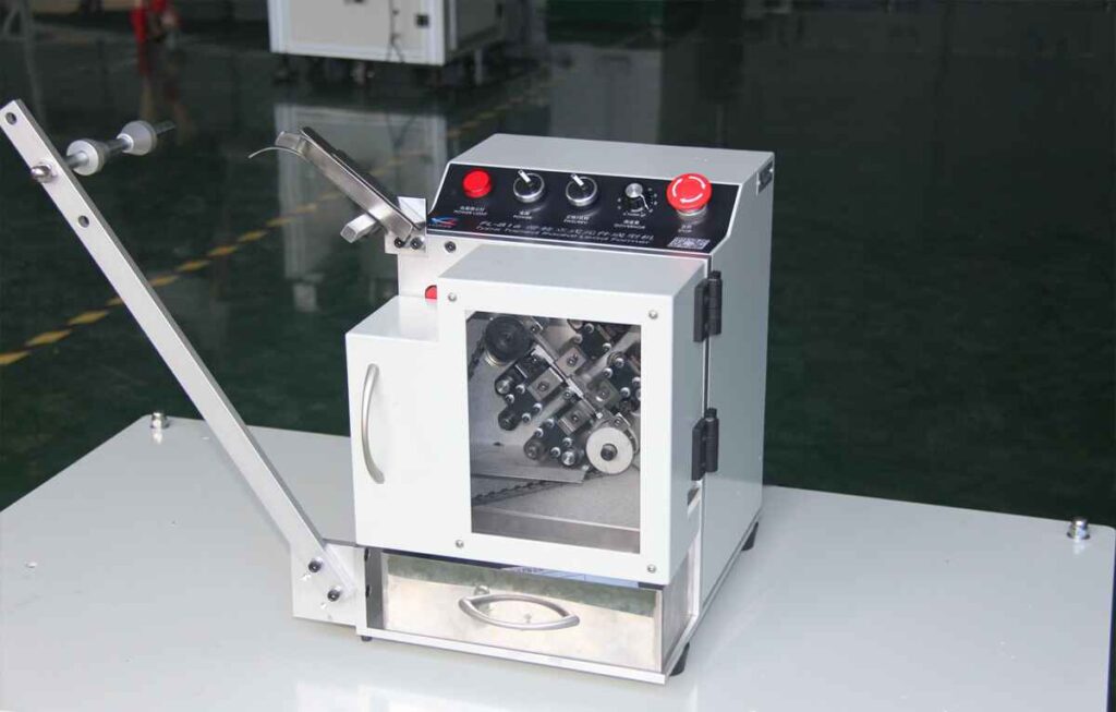 Transistor lead cutting machine FL-917 - precision lead forming