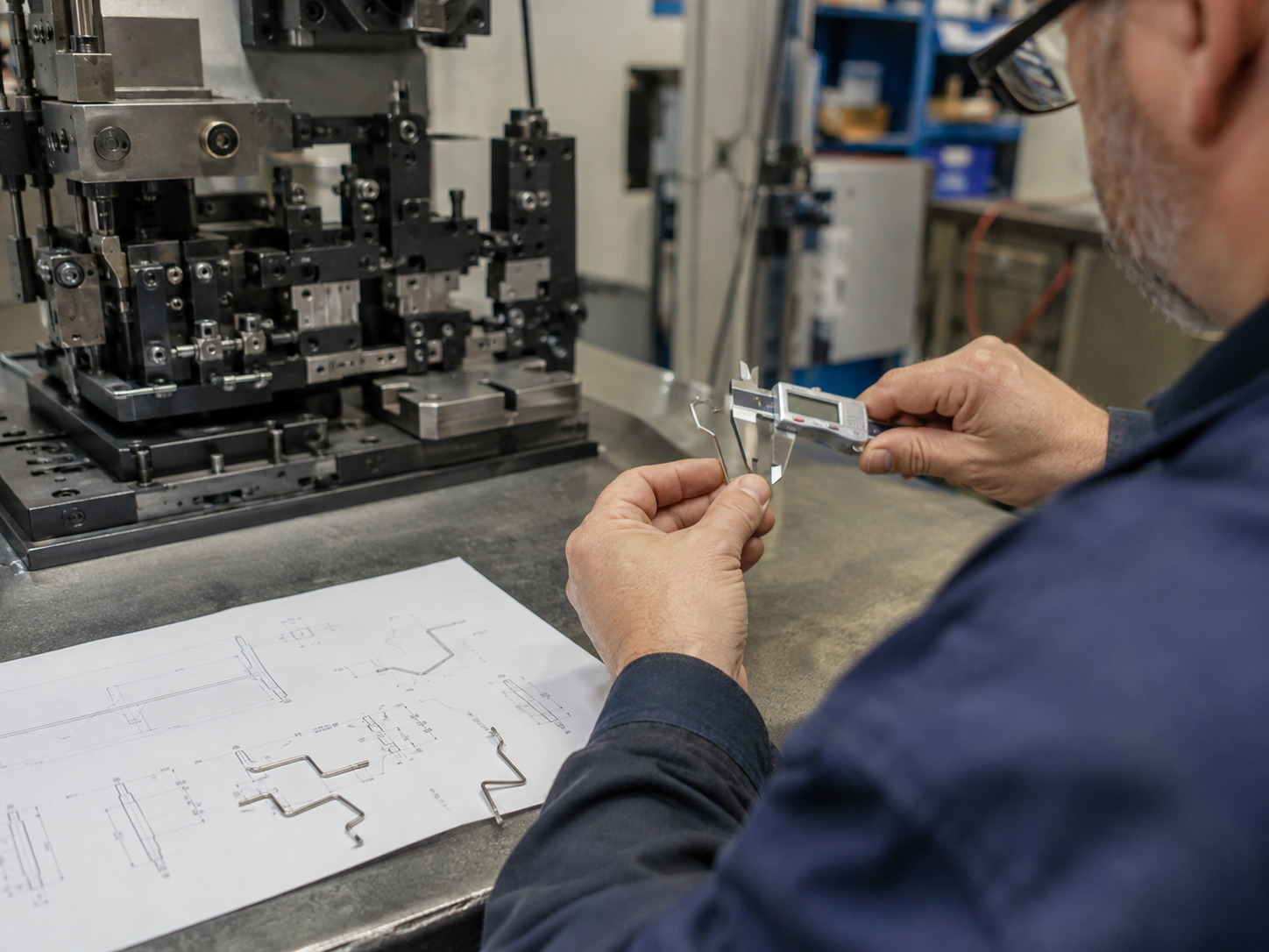 Sample measurement during special-geometry tooling trials